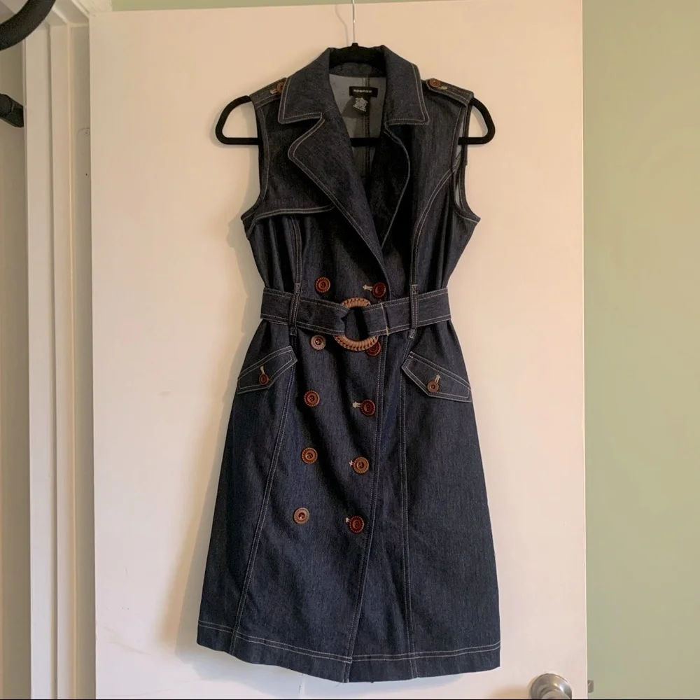 SPENSE denim tench dress size 8 - Picture 1 of 10